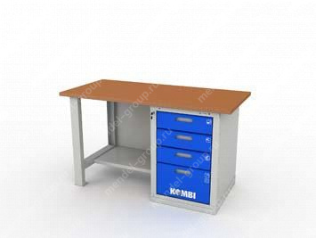 Верстак однотумбовый KOMBI 1004.1500