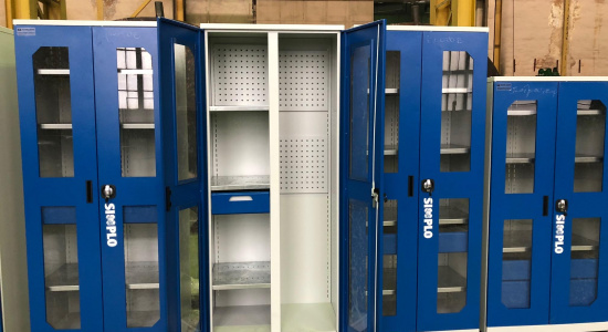 Шкафы инструментальные серии SIMPLO со смотровыми окнами