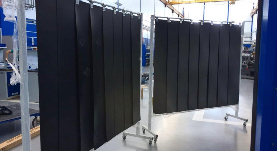 Экраны защитные для сварочных участков