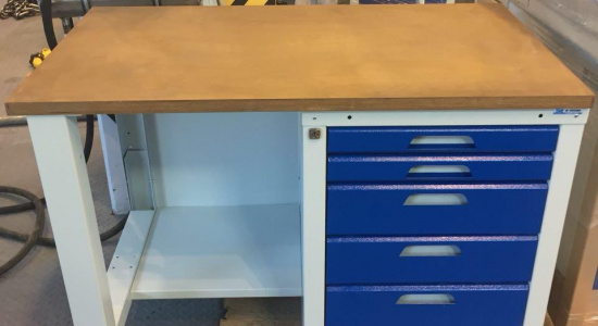 Верстак однотумбовый KOMBI c тумбой на 5 ящиков