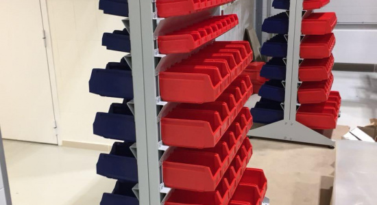 Системы хранения для пластиковых контейнеров S-BOX двухсторонние