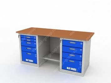 Верстак двухтумбовый KOMBI 2504.1800